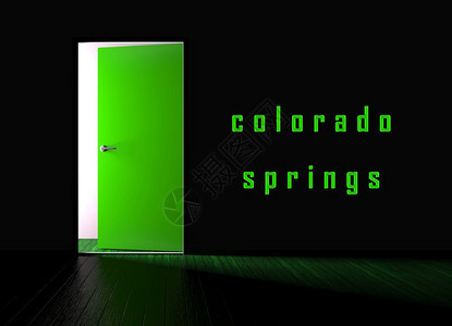 ColoradoSpringsPropertyStatesDoorway代表房地产或采购投资美国房地产开发3d说明图片