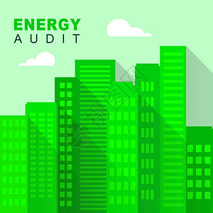 家庭能源审计公寓展示了节能和降低成本节电和热量评估3d说明图片