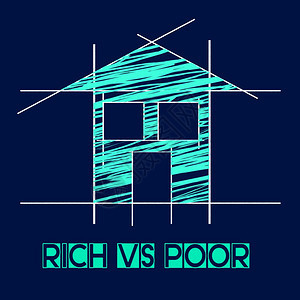 RichVspoorhouse意味着远离破碎不平等以及生活和金钱的不公正3d插图图片