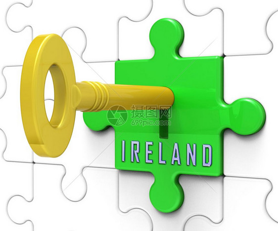 爱尔兰财产或不动钥匙购买或出租Eire的不动产和开发3d说明图片