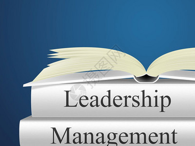 领导者Versus管理者书籍监督Vs领导者与遵守规则和制度相比的企业家愿景3d说明图片
