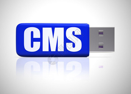 内容管理系统图标概念也称为cms用于商业行政管理的应用程序或开发3d插图图片