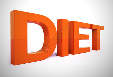 帮助减肥的饮食建议或提示瘦的伎俩和提示3D插图饮食咨询融合监测显示饮食信息和建议图片