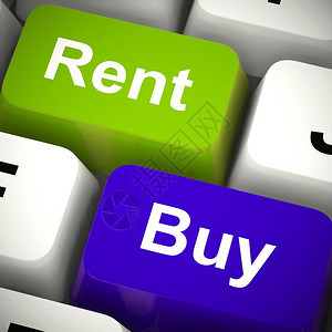 租赁或购买钥匙显示财产或租赁作为房主或只是租用3插图租赁和购买钥匙展示房屋和住宅图片