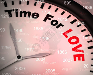 爱情概念图标的时代意味着我崇拜你而是的爱3d插图fondnessforasweet