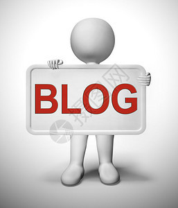 博客或网站图标显示在线期刊和写作Webblog新闻以提供信息和帮助3插图博客网站和的信号板图片
