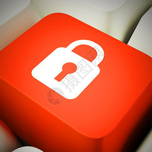 网络安全或计算机加密以防范攻击网络上的虚拟威胁3插图Padlock图标显示安全和防护的计算机密钥背景图片