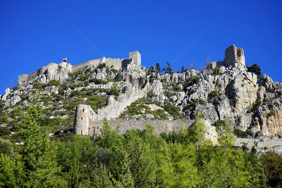 GIRNE北塞浦路斯CIRCA圣希拉里昂城堡的OCOOBRRUNS图片
