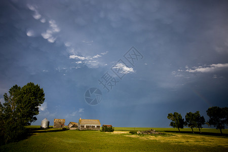 加拿大萨斯喀彻温省Prairie风暴云图片