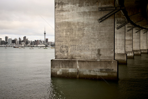 新西兰市景港桥图片