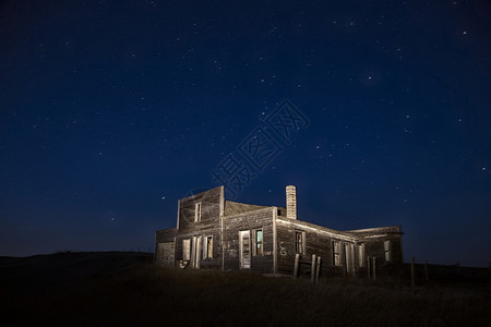 夜间摄影萨斯喀彻温加拿大黑暗图片
