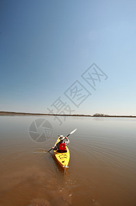 马尼托巴省的Kayaking图片