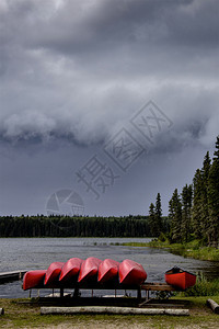 加拿大萨斯喀彻温省独木舟租赁图片