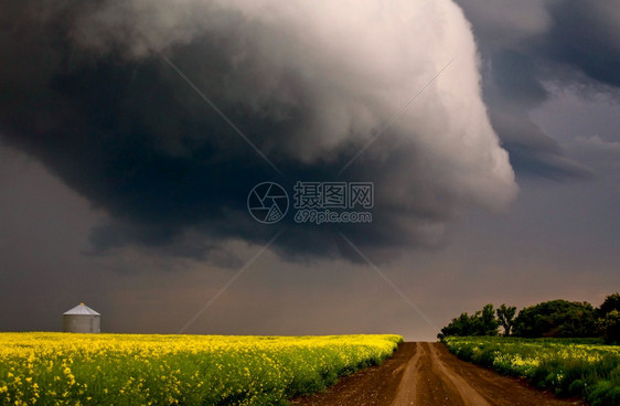 萨斯喀彻温省Prairie风暴云图片