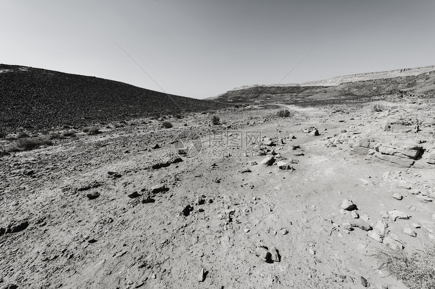 以色列内盖夫沙漠的洛基山丘中东令人喘息的风景和自然质图片