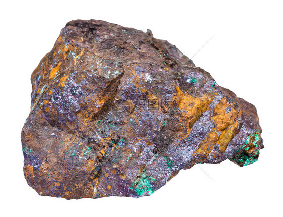 野生利蒙岩中天然矿物红杯矿石和绿色马拉奇特晶体从乌拉尔山的白色背红石上孤立而来的利蒙岩图片
