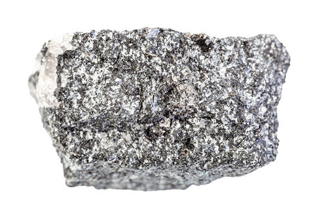 地质采集的天然矿物样本封存白背景上孤立的未污染安菲波利岩图片