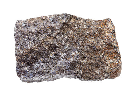 地质采集中自然矿物样本的封存白色背景中分离的粗松石矿图片