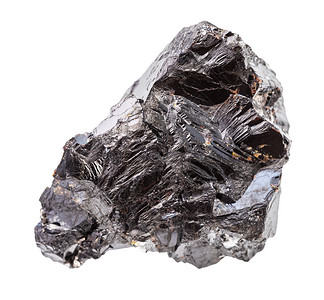 地质采集的天然矿物样本封存白色背景上孤立的斯巴勒铁石辛克矿岩碎片图片
