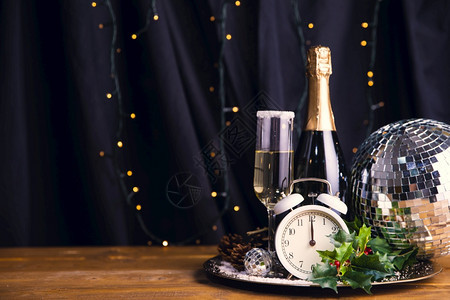 新年晚会香槟庆典派对背景图片