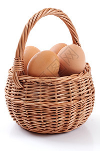 鸡蛋在篮子中背景图片