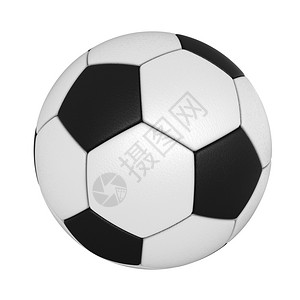 经典足球素材3d足球在白色背景上隔离成形白色的插图超过设计图片