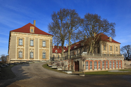建筑学波兰Zagan的Baroque宫殿地标巴洛克式图片