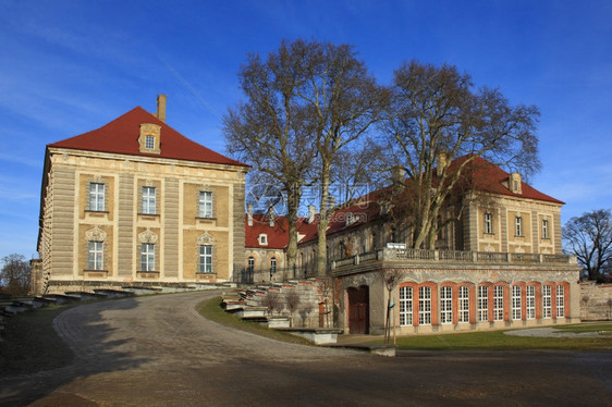 建筑学波兰Zagan的Baroque宫殿地标巴洛克式图片
