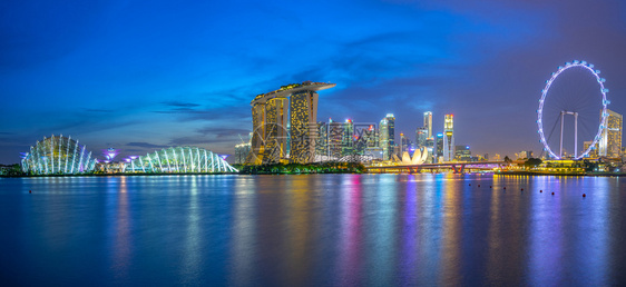 新加坡夜景城市风光图片