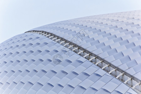 蓝色的建筑学玻璃蓝色现代建筑的水平底色C现代的图片