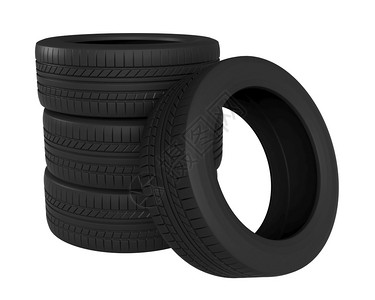 保护者汽车橡胶3d将白色背景孤立的轮胎换成图片