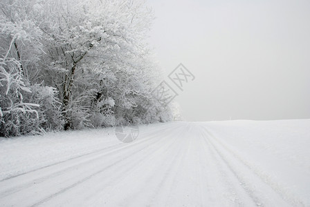 冰雪冬天景观图片