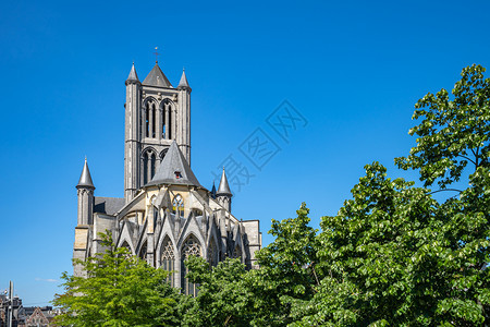绅士地标比利时的根特圣尼古拉斯教堂图片