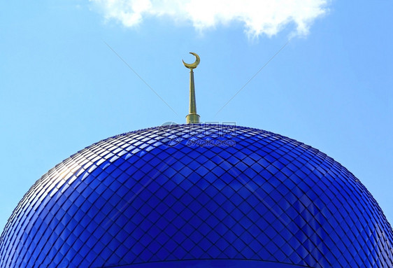 蓝色圆顶神庙图片