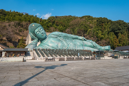 九州日本人佛福冈南津寺Nehanzo的景象图片