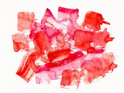 水彩红色粉背景的墙纸绘画图片