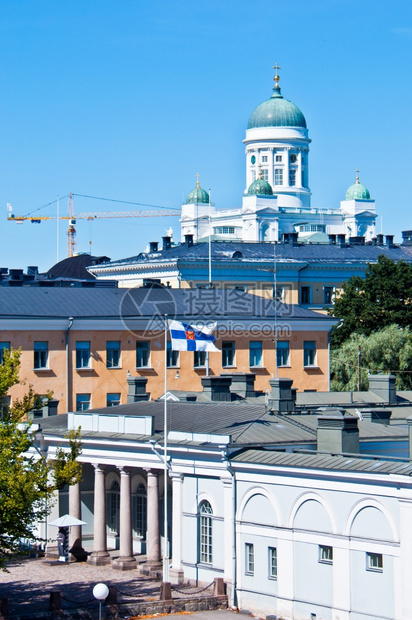 雅各布斯赫尔辛基市中心主要警卫人员的视线安全晴天图片