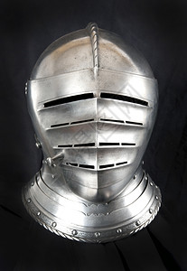 盔甲装饰品预订中世纪骑士的铁头盔非常重的背景图片