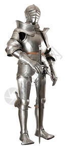 老的头盔古董中世纪骑士的盔甲金属保护士兵不受对手冲撞金属保护图片