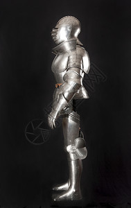 古董老的历史中世纪骑士盔甲金属保护士兵不受对手冲撞金属保护图片