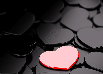 黑色的红心背景横向图像情人夜背景设计等全方位的红色心爱单身的图片