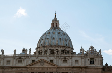 圆顶大教堂圣彼得斯巴西利卡地标建筑SaintPetersBasilica教廷图片