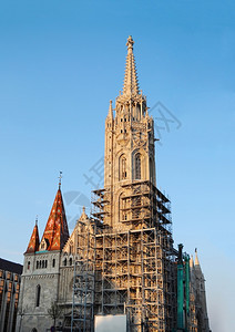 城市哥特建造布达佩斯市匈牙利Matthias教堂标志建筑图片