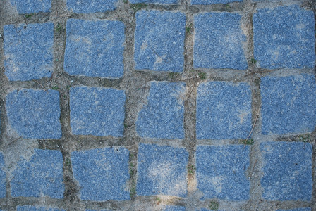 葡萄牙传统蓝色的rpopcalcadarsquo石质地头材料背景图片