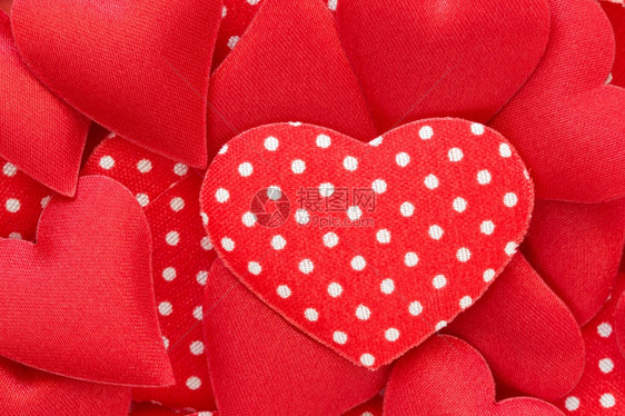 爱浪漫红色心牌贴纸背景的情人节装饰红色的图片