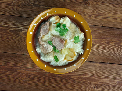 味道羊肉泡沫汤面包简体中文食物亚洲人图片