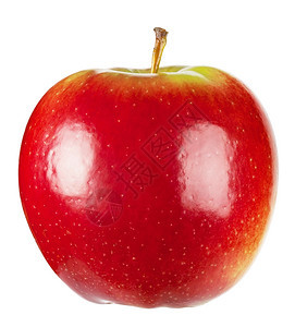自然成熟红的多汁苹果在白色背景上被孤立白色的图片