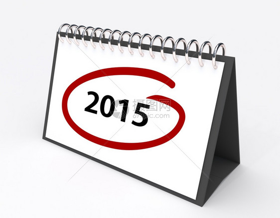 规划师日程2015年历与2015年日历以红色会议图片