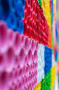 里戈产品蒂米什瓦拉由多色瓶盖制成的艺术作品以多种彩色瓶盖制成图片
