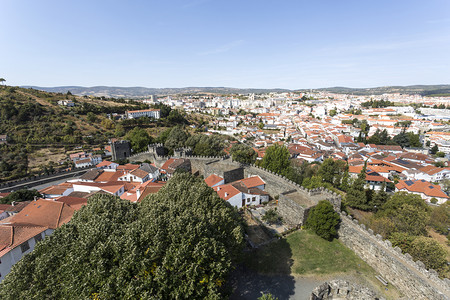 中心全景葡萄牙布拉甘卡堡垒内城的景象葡萄牙建筑学图片
